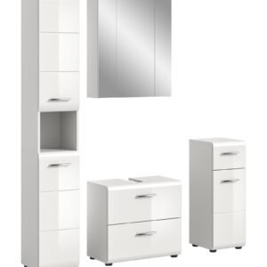 Xonox combinação de banho - brilhante branco, moldado, 150x185x30 cm