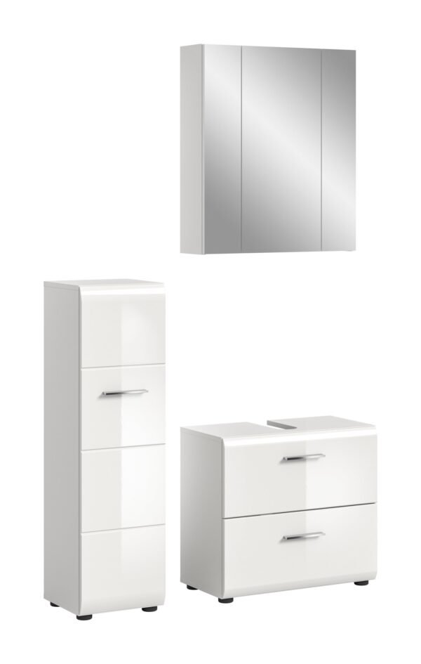 Xonox combinação de banho - brilhante branco, moldado, 105x185x30 cm