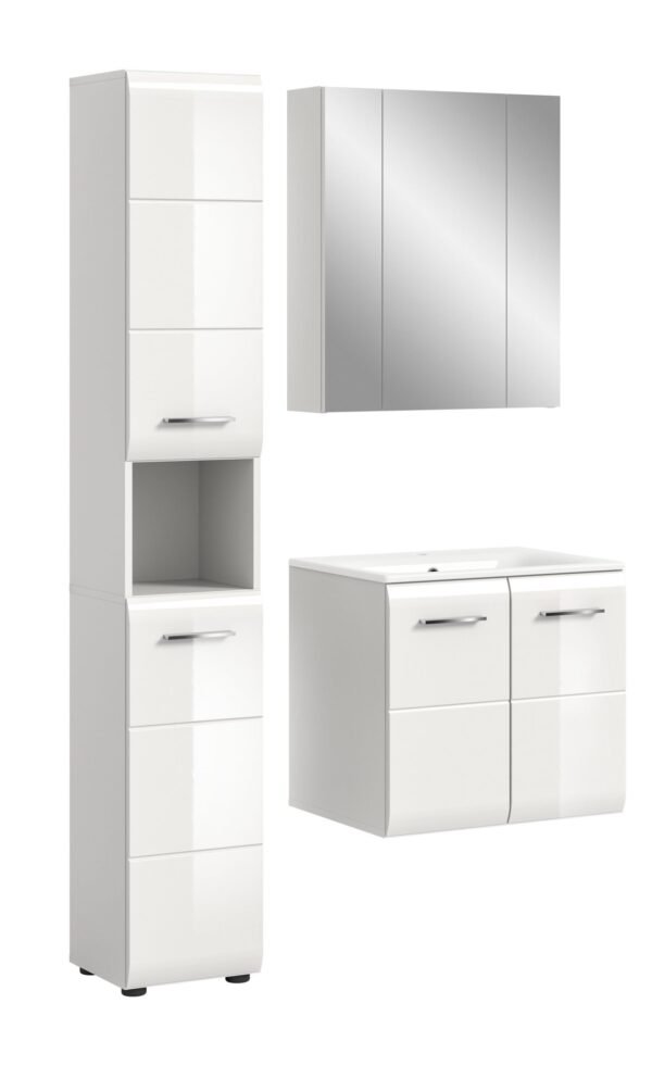 Xonox combinação de banho - brilhante branco, moldado, 105x185x46 cm
