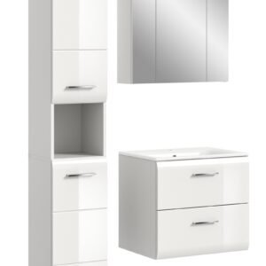 Xonox combinação de banho - brilhante branco, moldado, 105x185x46 cm