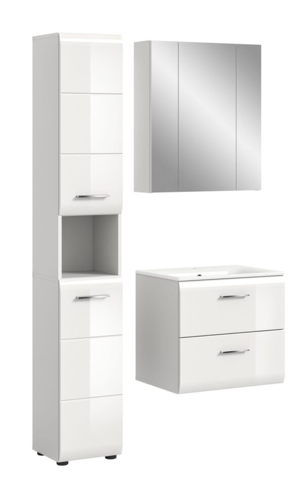 Xonox combinação de banho - brilhante branco, moldado, 105x185x46 cm