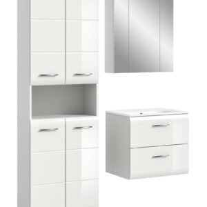 Xonox combinação de banho - brilhante branco, moldado, 135x185x46 cm