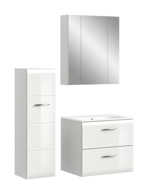 Xonox combinação de banho - brilhante branco, moldado, 105x185x46 cm