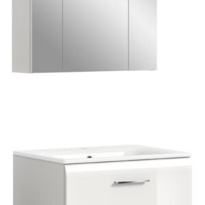 Xonox combinação de banho - brilhante branco, moldado, 60x185x46 cm