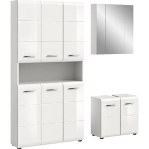 Xonox combinação de banho - brilhante branco, moldado, 165x185x30 cm