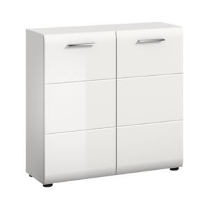 Xonox Cómoda - brilhante branco, moldado, 80x81x34 cm