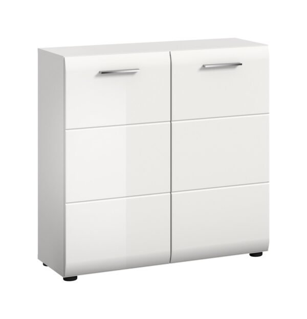 Xonox Cómoda - brilhante branco, moldado, 80x81x34 cm