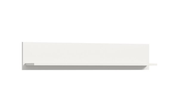 Xonox estante de parede - imitação branco e branco brilhante moldado, 110x20x15 cm