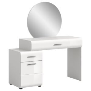 Xonox toucador com espelho - brilhante branco, moldado, 120x138x47 cm