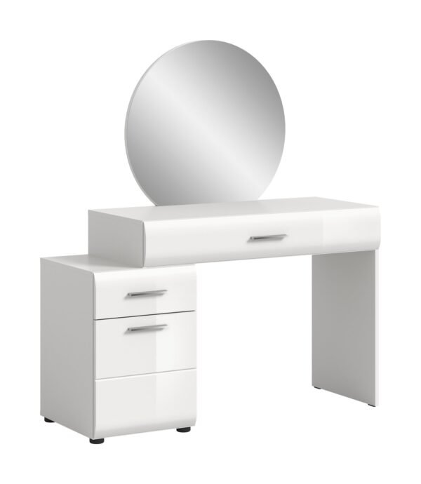 Xonox toucador com espelho - brilhante branco, moldado, 120x138x47 cm