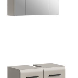 Xonox combinação de banho - melamina caxemira e caxemira mate, 60x185x30 cm