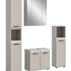 Xonox combinação de banho - melamina caxemira e caxemira mate, 150x185x30 cm