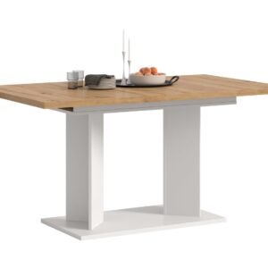 Xonox mesa de jantar - efeito carvalho Artisan e branco, 190x76x90 cm