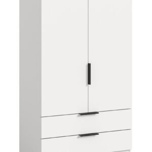 Xonox armário de roupa - branco, 80x140x37 cm
