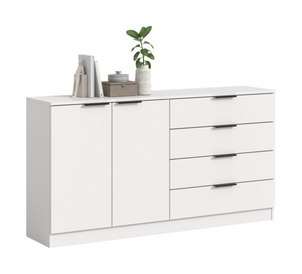 Xonox Cómoda - branco, 148x80x35 cm