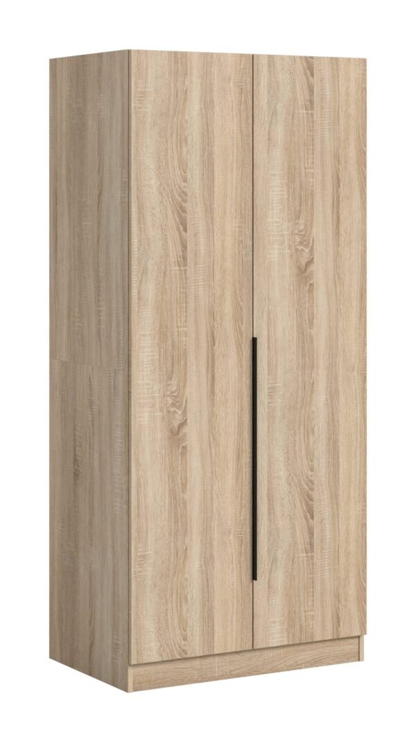 Xonox Roupeiro de 2 portas - acabamento carvalho Sonoma, 80x180x52 cm