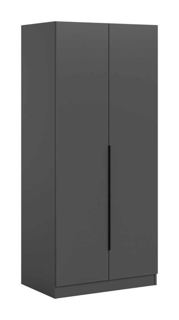 Xonox Roupeiro de 2 portas - antracite, 80x180x52 cm