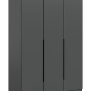 Xonox Roupeiro de 3 portas - antracite, 120x180x52 cm