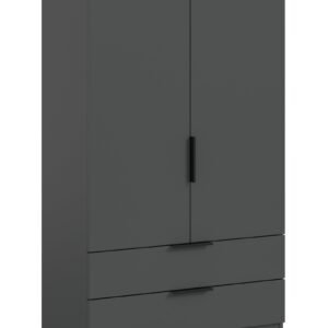 Xonox armário de roupa - antracite, 80x140x37 cm