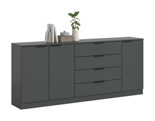 Xonox Cómoda - antracite, 185x80x35 cm