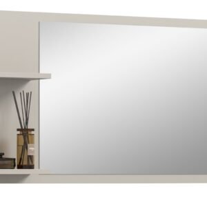 Xonox Espelho - imitação caxemira e vidro espelho, 106x55x16 cm