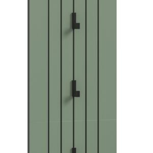 Xonox Painel de roupeiro - acabamento verde fumo, 31x160x27 cm