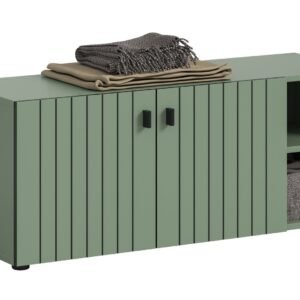 Xonox banco - acabamento verde fumo, 106x43x37 cm