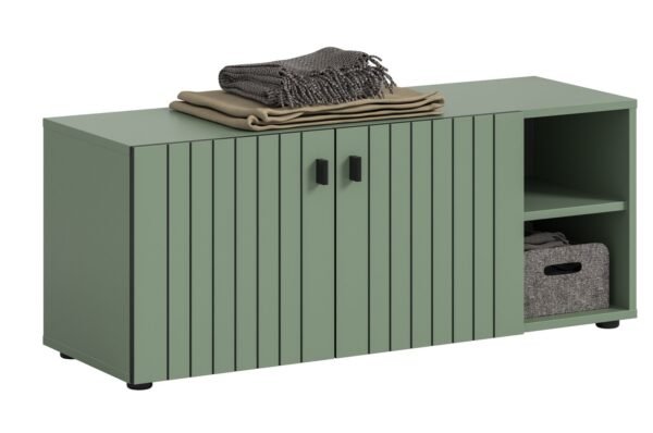 Xonox banco - acabamento verde fumo, 106x43x37 cm