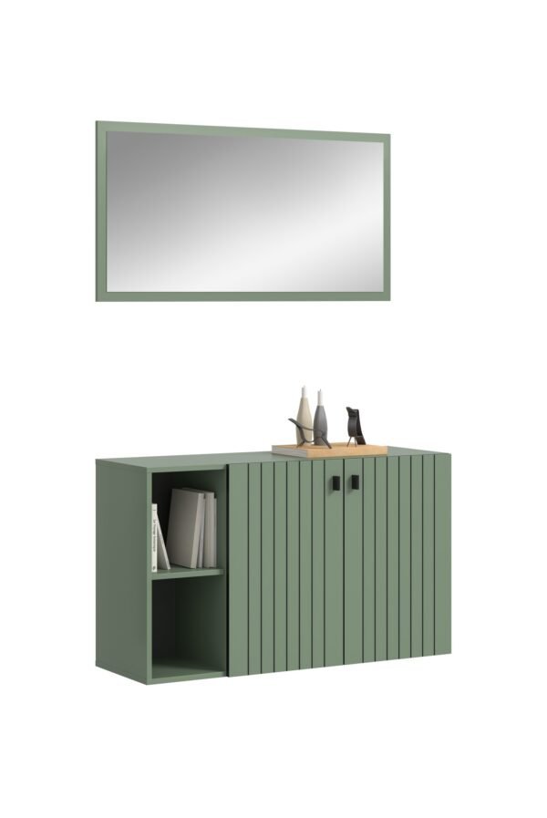 Xonox Combinação de roupeiro - acabamento verde fumo, 106x192x37 cm
