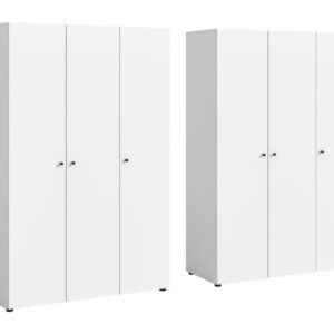 Xonox Combinação de roupeiro - acabamento branco, 240x176x51 cm