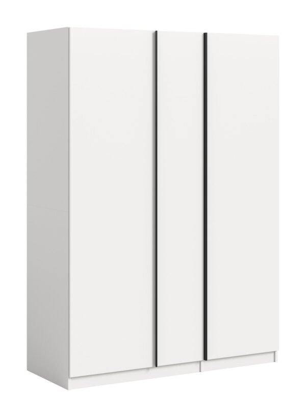Xonox Roupeiro de 3 portas - branco, 130x183x53 cm