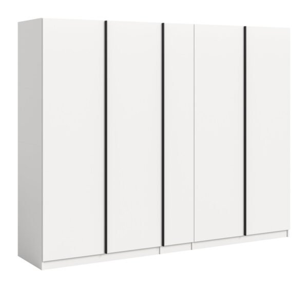 Xonox Roupeiro de 5 portas - branco, 230x183x53 cm