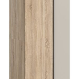 Xonox Roupeiro de 2 portas - acabamento carvalho Sonoma, 80x183x53 cm