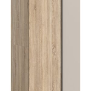 Xonox Roupeiro de 2 portas - acabamento carvalho Sonoma, 80x183x53 cm