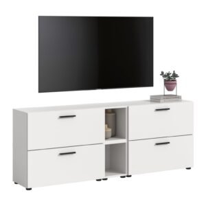 Xonox Combinação de sala - acabamento branco e acabamento branco, 176x67x34 cm
