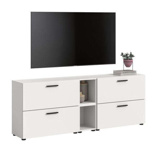 Xonox Combinação de sala - acabamento branco e acabamento branco, 176x67x34 cm