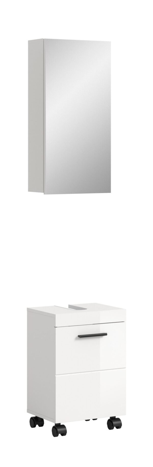 Xonox combinação de banho - brilhante branco, 40x191x30 cm