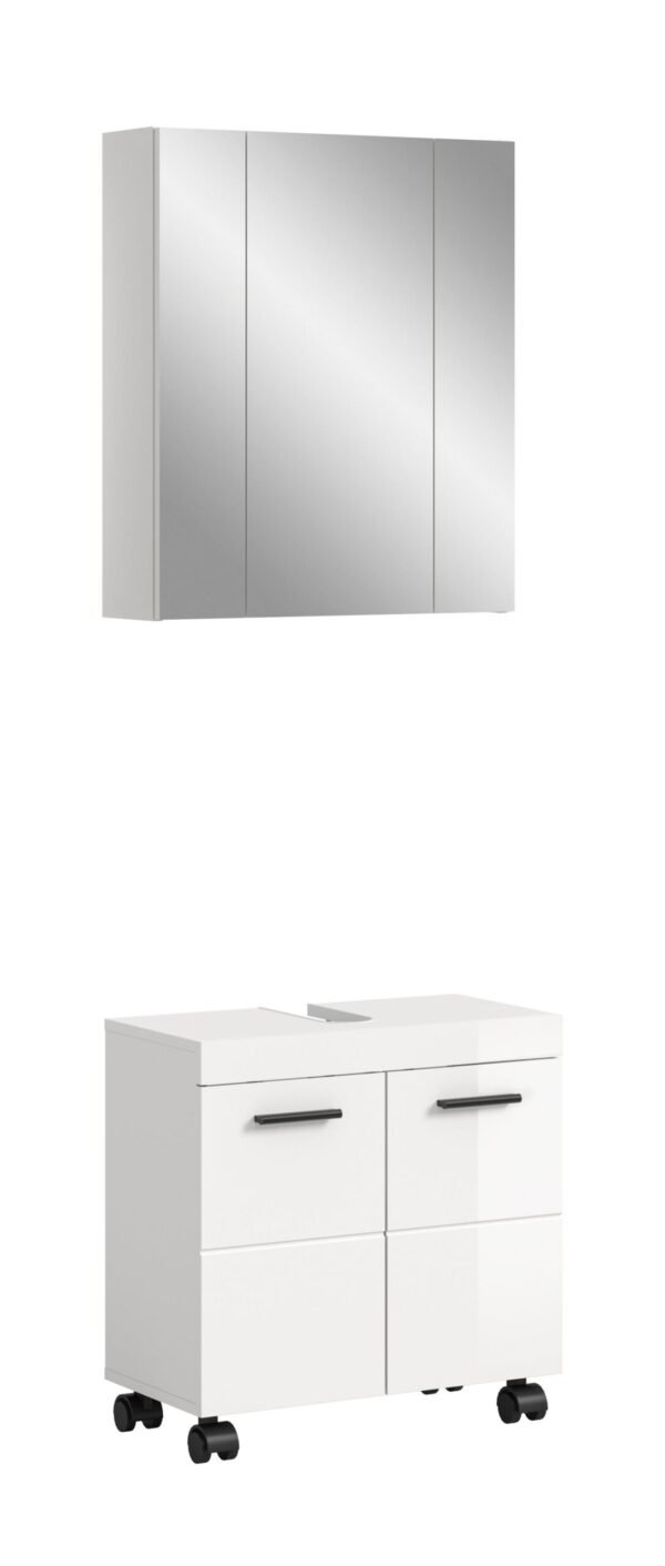 Xonox combinação de banho - brilhante branco, 60x191x30 cm
