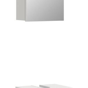 Xonox Combinação de banho com iluminação - brilhante branco, 40x191x30 cm
