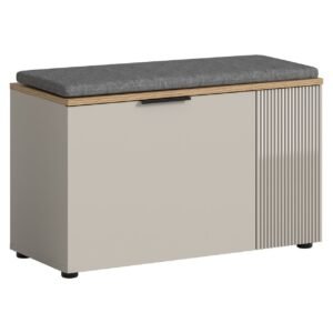 Xonox Banco com almofada de assento - imitação caxemira e imitação caxemira, 80x48x36 cm