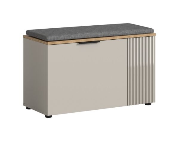 Xonox Banco com almofada de assento - imitação caxemira e imitação caxemira, 80x48x36 cm