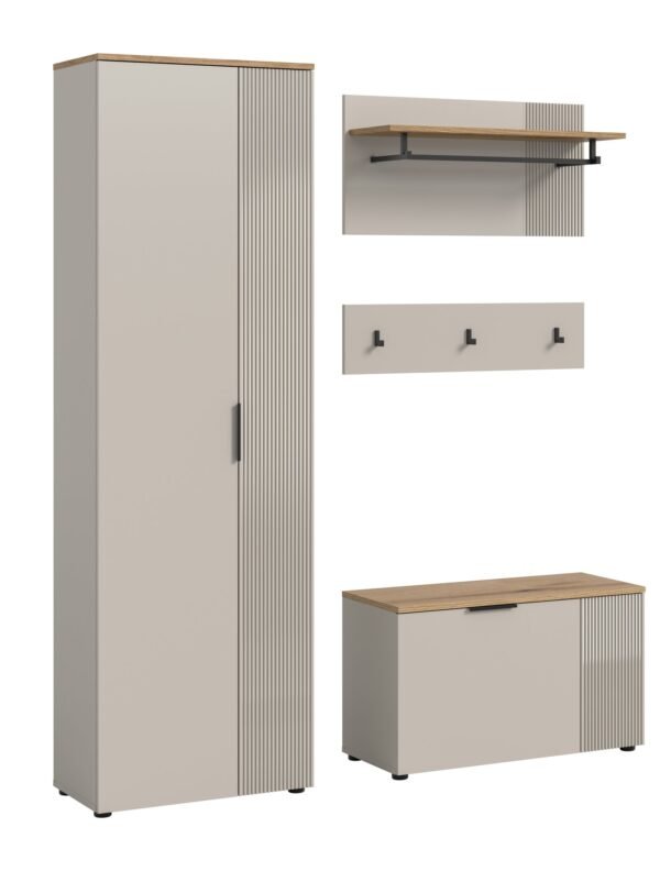 Xonox Combinação de roupeiro - imitação caxemira e imitação caxemira, 155x190x36 cm