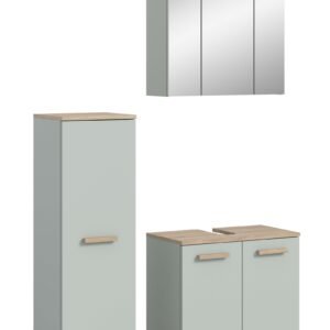 Xonox Combinação de banho com iluminação - verde claro, 109x190x34 cm