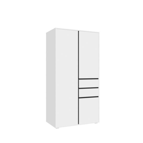 Xonox Roupeiro de 2 portas - branco, 100x194x56 cm