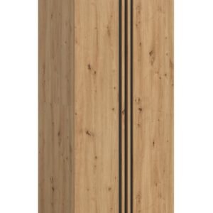 Xonox Roupeiro de 2 portas - acabamento carvalho Artisan, 80x192x56 cm