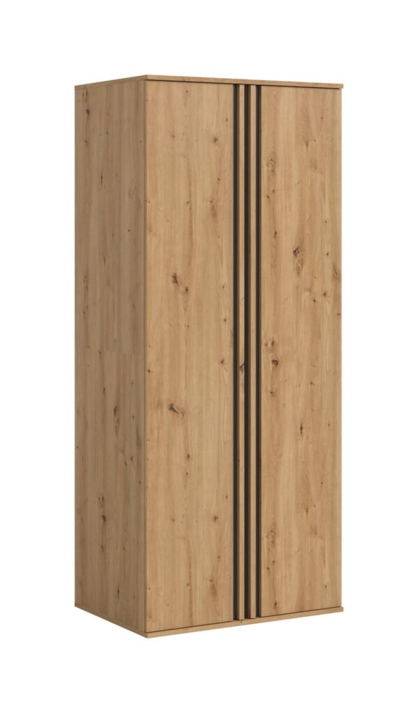 Xonox Roupeiro de 2 portas - acabamento carvalho Artisan, 80x192x56 cm