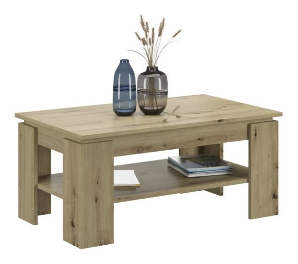 Xonox mesa de centro - acabamento carvalho Artisan e acabamento carvalho Artisan, 100x45x60 cm