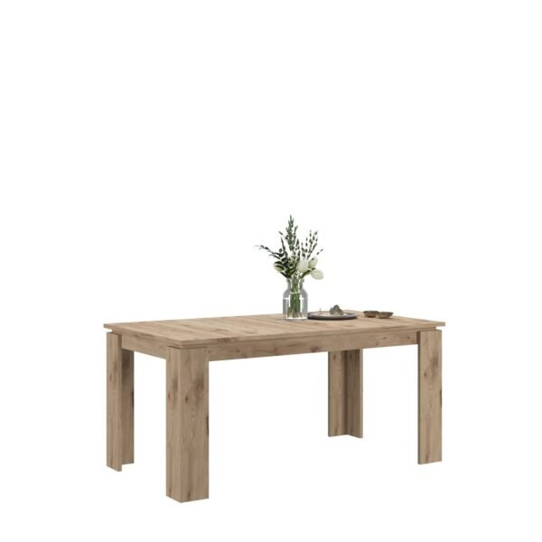 Xonox mesa de jantar - acabamento carvalho Nox, 160-200x76x90 cm