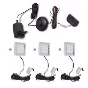 Xonox Foco para armário Branco Frio pack de 3