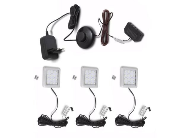 Xonox Foco para armário Branco Frio pack de 3